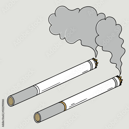 Smoking Kills T-Shirt - Cigarettes Health Warning Graphic for Anti-Smoking Campaigns