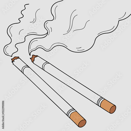 Smoking Kills T-Shirt - Cigarettes Health Warning Graphic for Anti-Smoking Campaigns