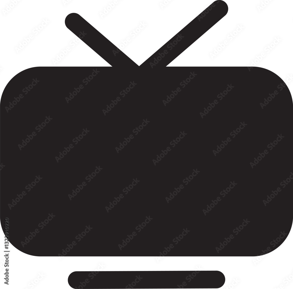 Televeision tv graphic design template vector isolated Televeision tv graphic design template vector isolated