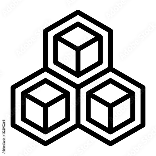 blockchain Line Icon