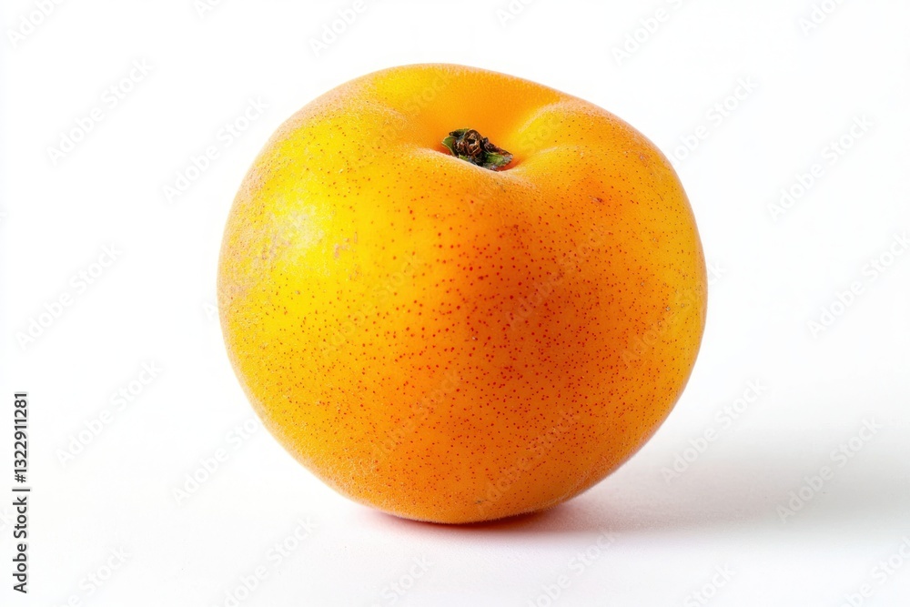 Single orange peach on white table background showing its beautiful orange color perfect for design Single orange peach on white table background showing its beautiful orange color perfect for design