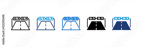 High Way Multi Style Icon Set