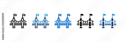 Foto Bridge Multi Style Icon Set