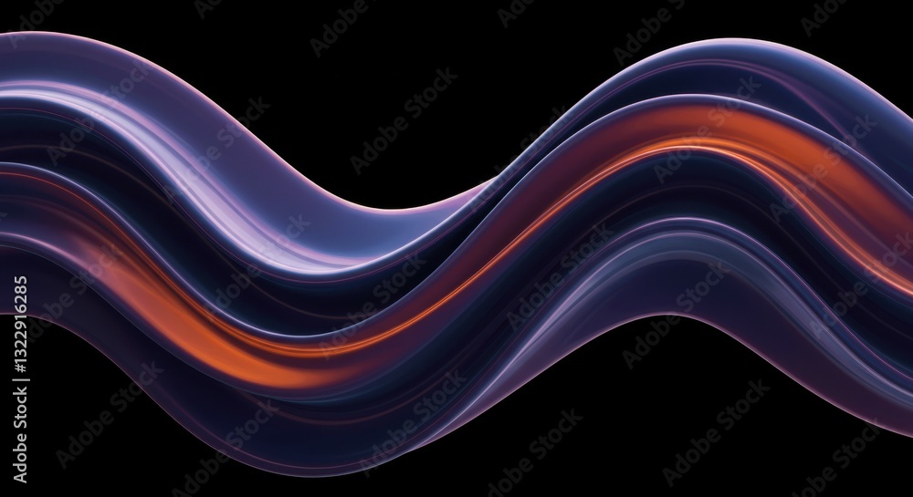 Abstract waves, vibrant colors, neon glow, flowing lines, dynamic curves, dark background, electric blue, hot pink, deep purple, orange, smooth gradients, digital art, futuristic, minimalist design, e Abstract waves, vibrant colors, neon glow, flowing lines, dynamic curves, dark background, electric blue, hot pink, deep purple, orange, smooth gradients, digital art, futuristic, minimalist design, e
