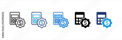 Budget Management Multi Style Icon Set