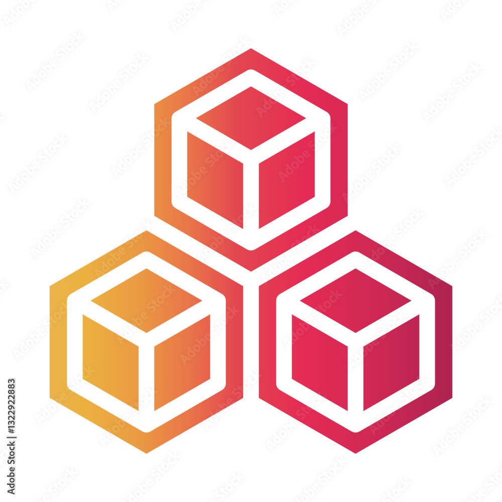 blockchain Gradient icon