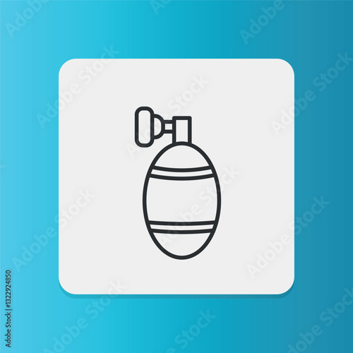 Resuscitation Bag icon. Editable stroke. Vector illustration	
