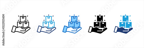 Quantity Multi Style Icon Set