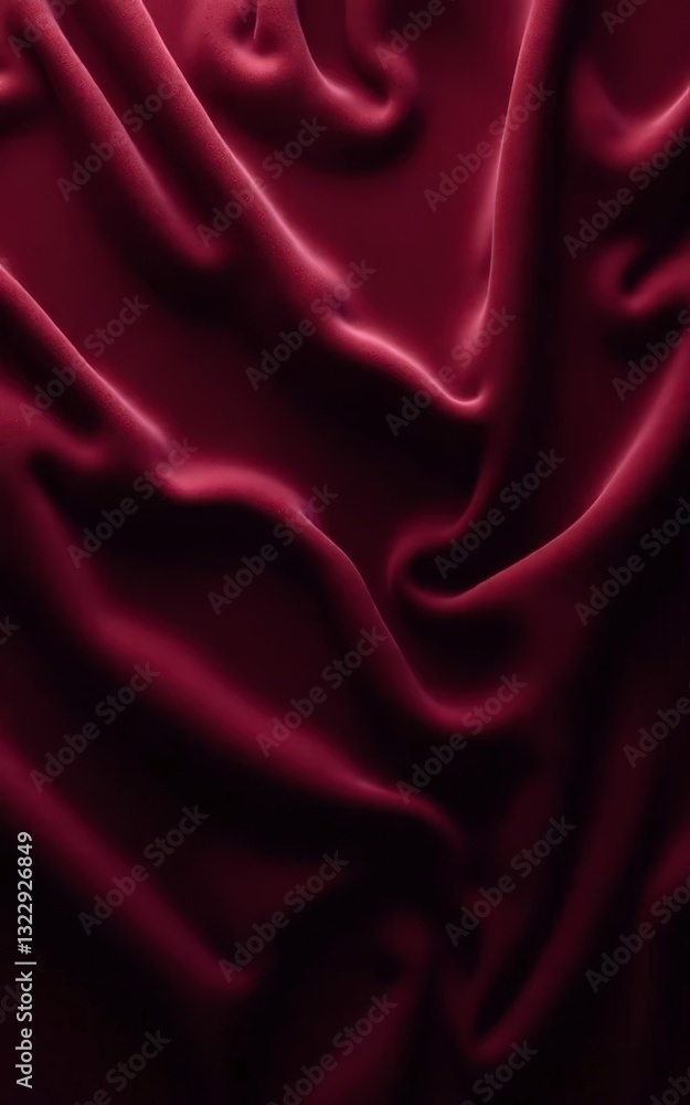 Fototapeta premium Soft Velvet Fabric Texture with Deep Shadows and Highlights
