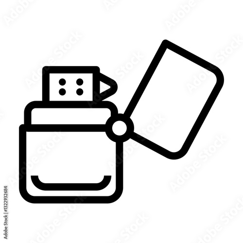 zippo Line Icon
