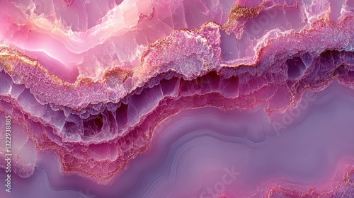 Wallpaper Mural Vibrant pink and gold marbled stone texture Torontodigital.ca