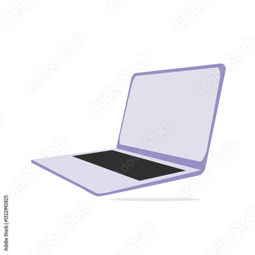 laptop with blank screen