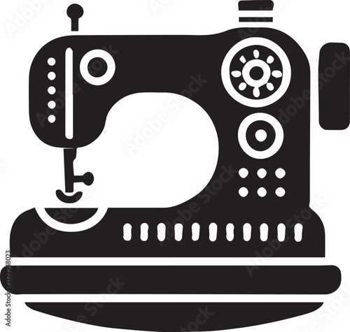 sewing machine and needle silhouette vector, sewing machine and needle vector illustration, sewing machine and needle logo vector, sewing machine and needle silhouette vector black and white