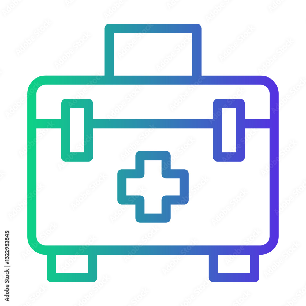 Obraz premium first aid kit Line Gradient Icon