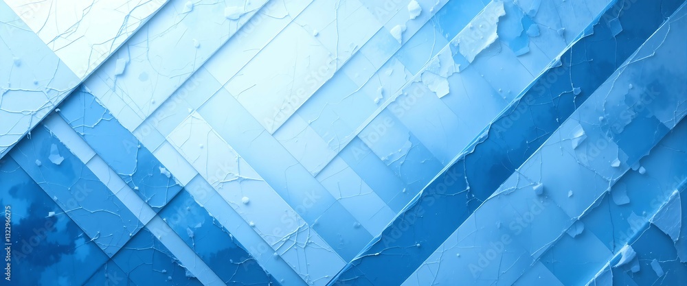 custom made wallpaper toronto digitalstunning abstract blue digital background with layered white transparent textured geometric shapes, including triangles, diamonds, and squares, banner