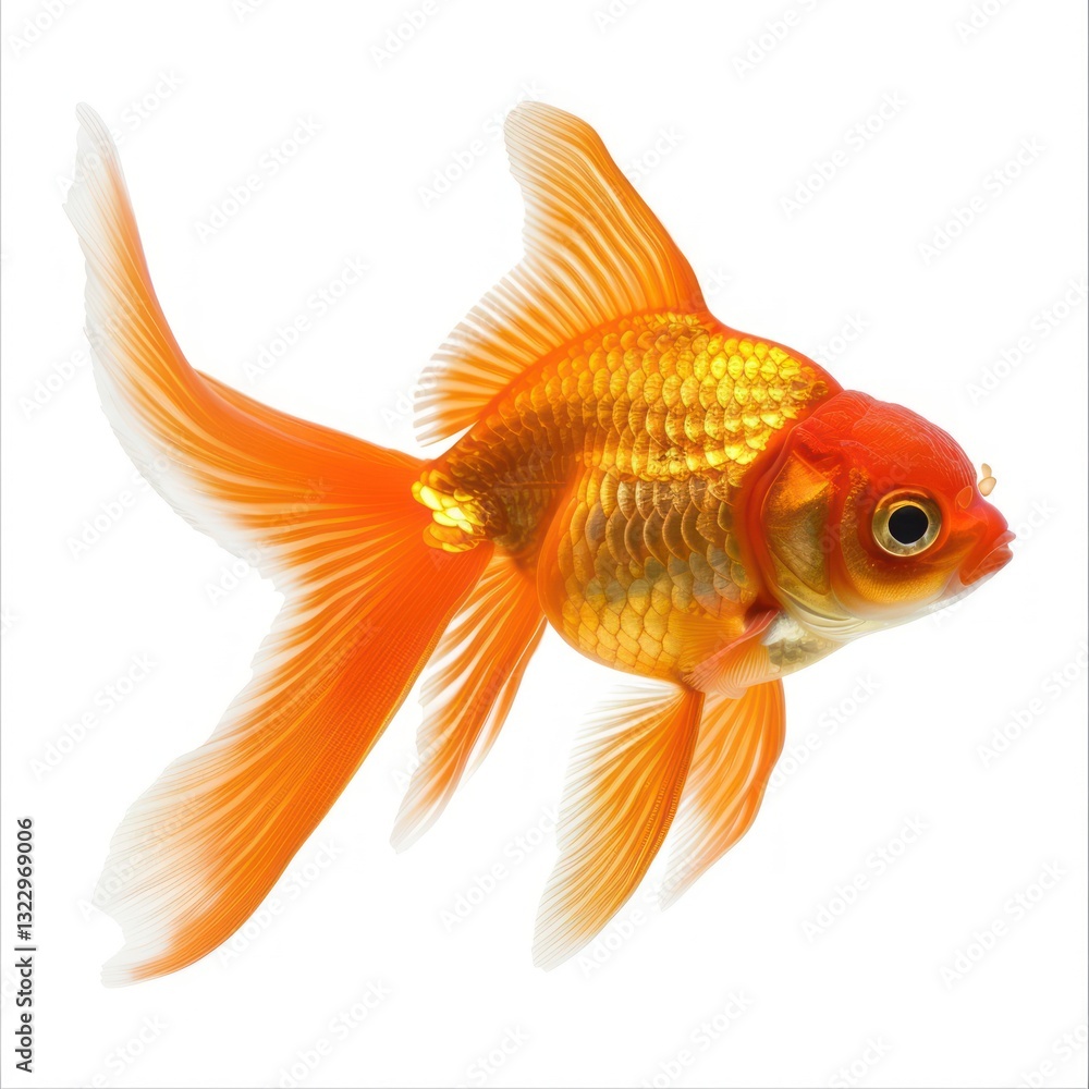 Goldfish isolate on white background Goldfish isolate on white background