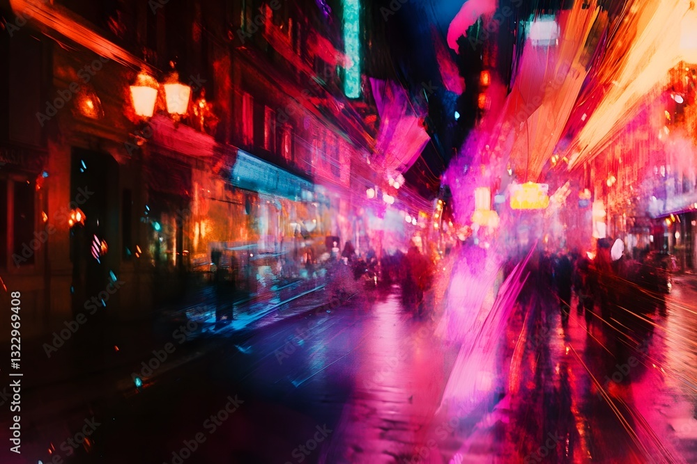 Neon-Drenched Abstract of French Revolution Inspired Heat Styling Neon-Drenched Abstract of French Revolution Inspired Heat Styling