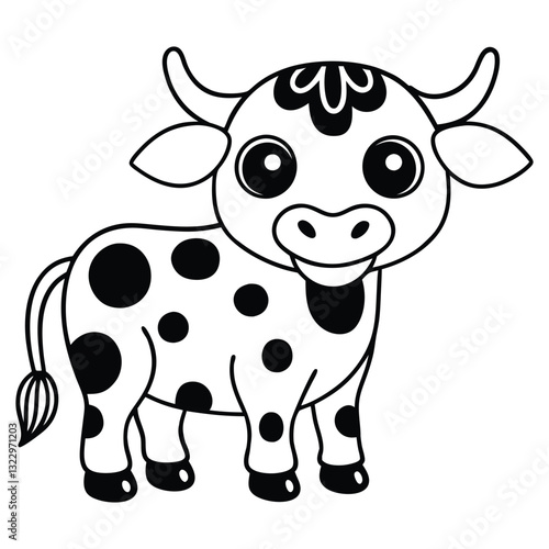 funny cow cartoon