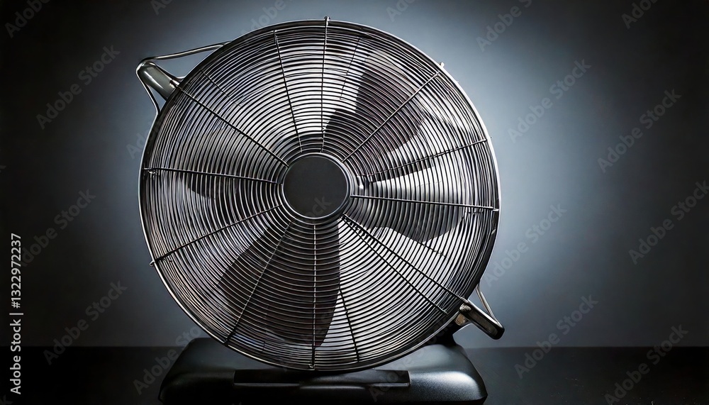 The fan rotates The fan rotates