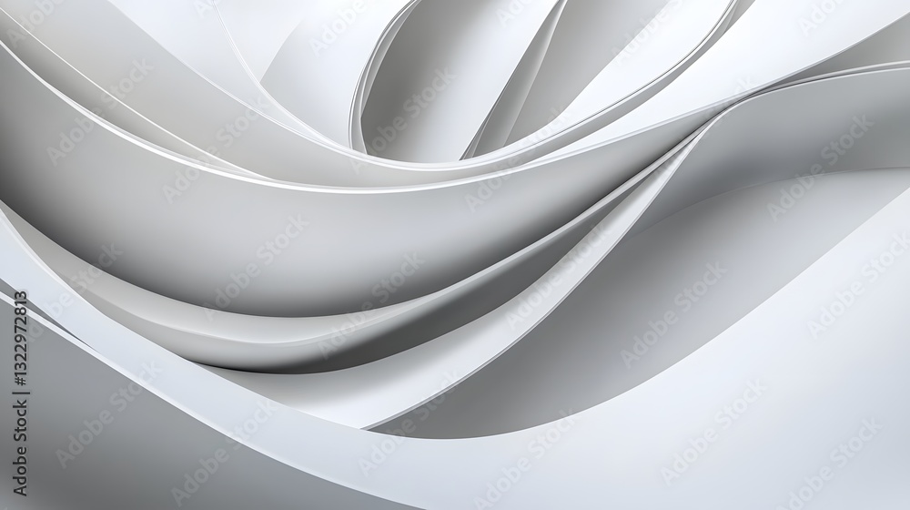 Fototapeta premium Breathtaking 4K Animation of Sleek Curved Sheets in a Modern Abstract Style