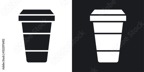 Togo Cup vector icon set in solid style.