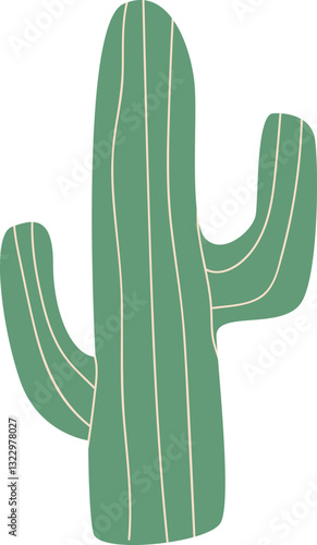 Cactus desert flower vector illustration