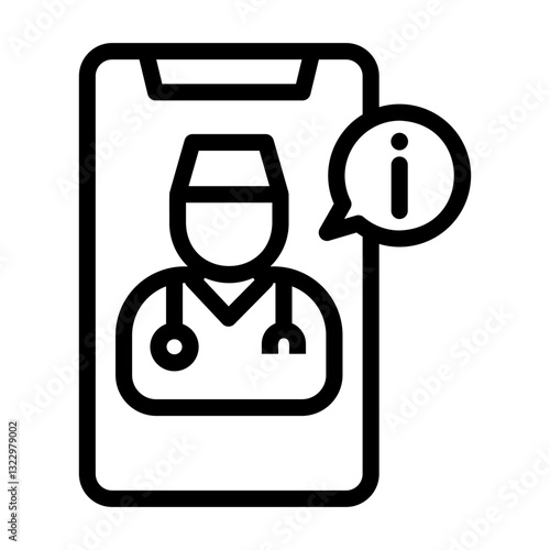 medical assistance Line Icon