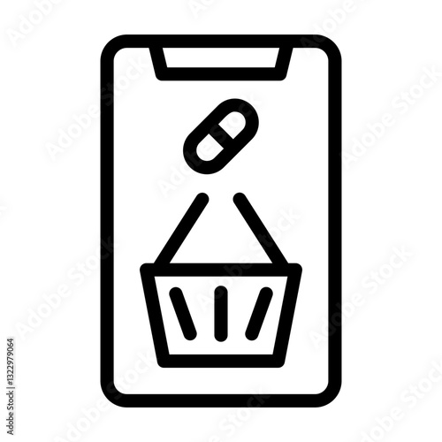 medicine store Line Icon