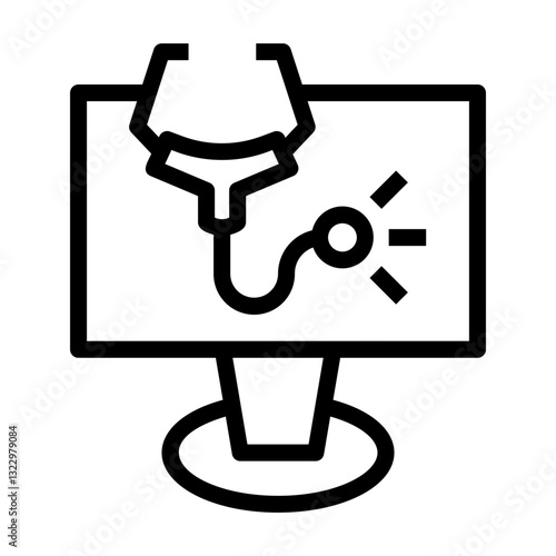 online assistance Line Icon
