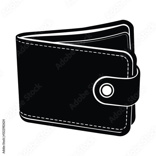 wallet of a silhouette art