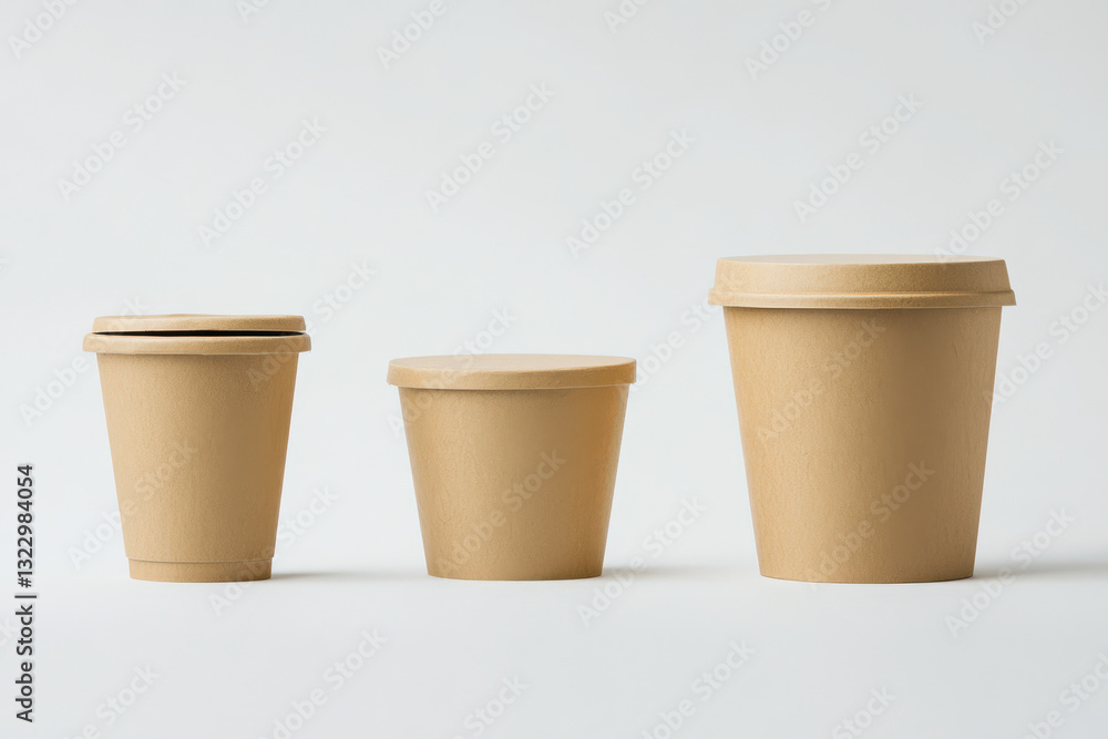 Sustainable product packaging made from recycled brown card Sustainable product packaging made from recycled brown card