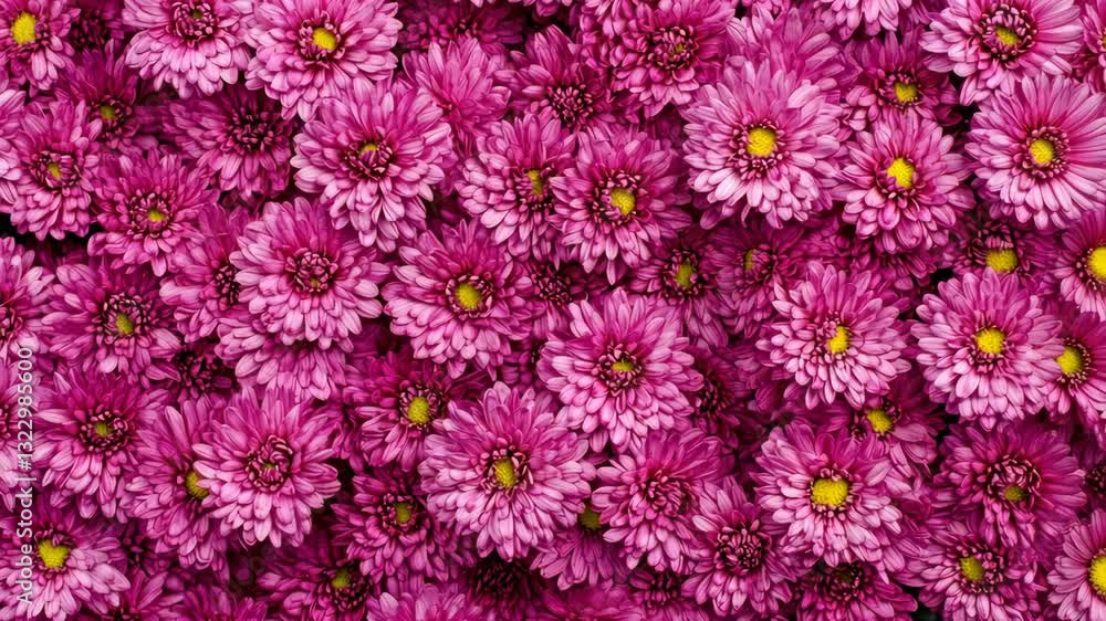 Vibrant display of blooming pink chrysanthemums in full sunlight at a sunny garden setting Vibrant display of blooming pink chrysanthemums in full sunlight at a sunny garden setting