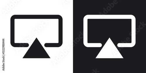 Airplay icons pack in solid style
