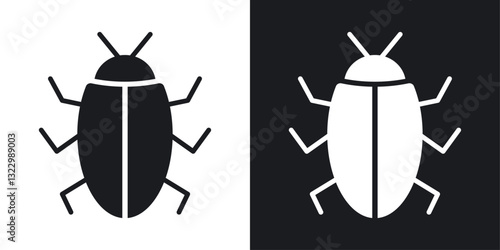 Bugs icons pack in solid style