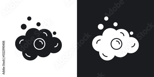 Foam icons pack in solid style