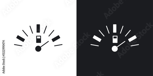 Gauge icons pack in solid style