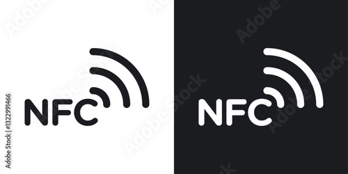 Nfc icons pack in solid style