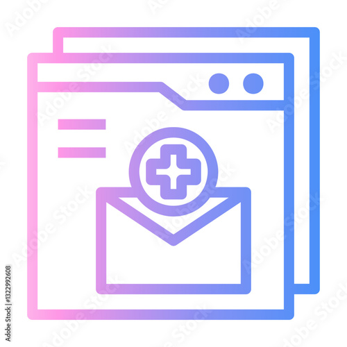 email Line Gradient Icon