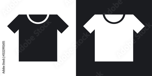 Shirt icons pack in solid style