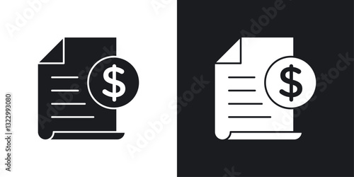 Tax icons pack in solid style
