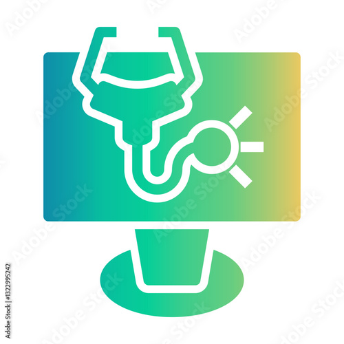 online assistance Gradient icon