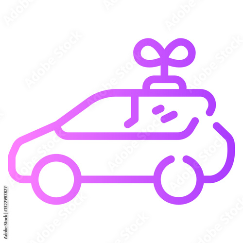 toy car Line Gradient Icon