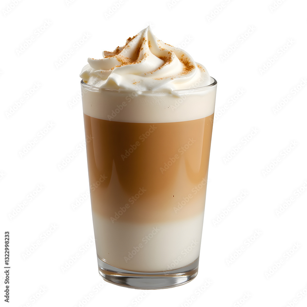 Creamy Caramel Macchiato with Whipped Cream and Cinnamon Sprinkle Isolated on White Background.png Creamy Caramel Macchiato with Whipped Cream and Cinnamon Sprinkle Isolated on White Background.png
