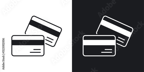 Credit card icons pack in solid style