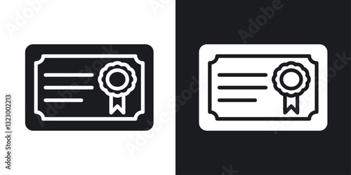Diploma icons pack in solid style