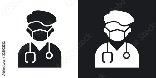 Doctor icons pack in solid style
