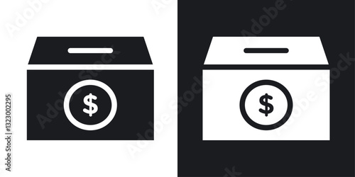Donate icons pack in solid style