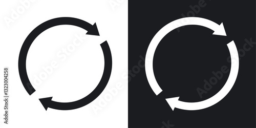 Recycle icons pack in solid style