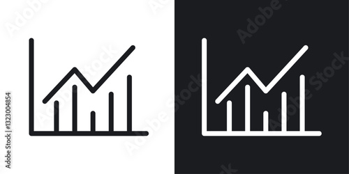 Stats icons pack in solid style