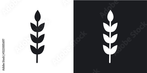 Wheat icons pack in solid style